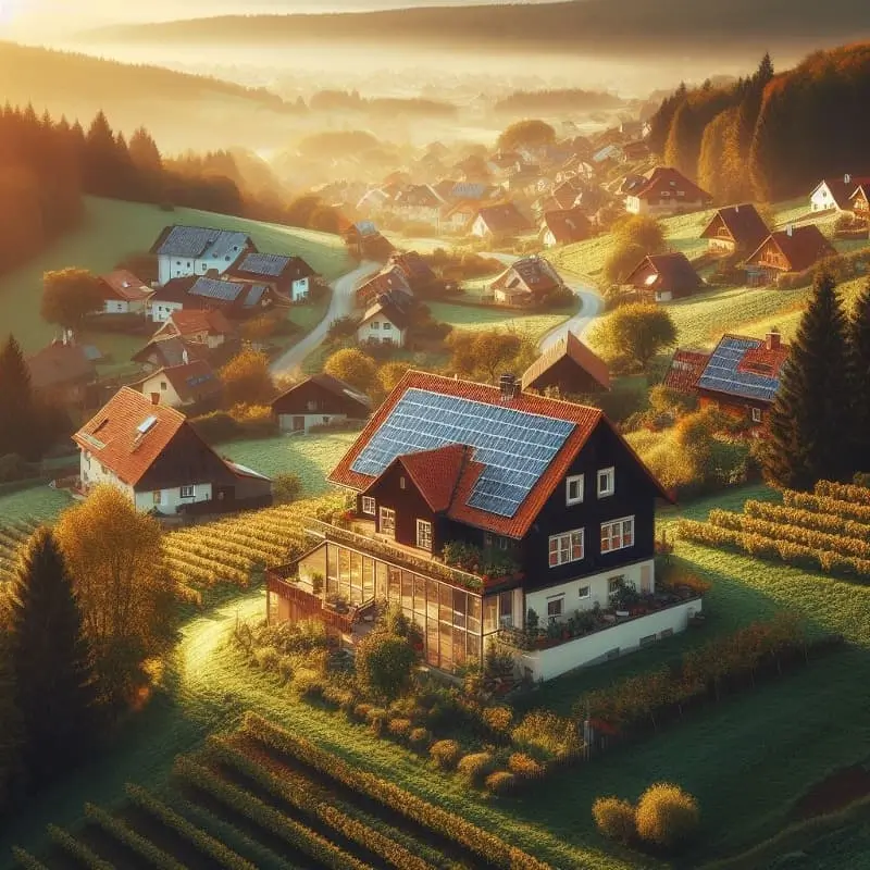 Střecha s fotovoltaikou